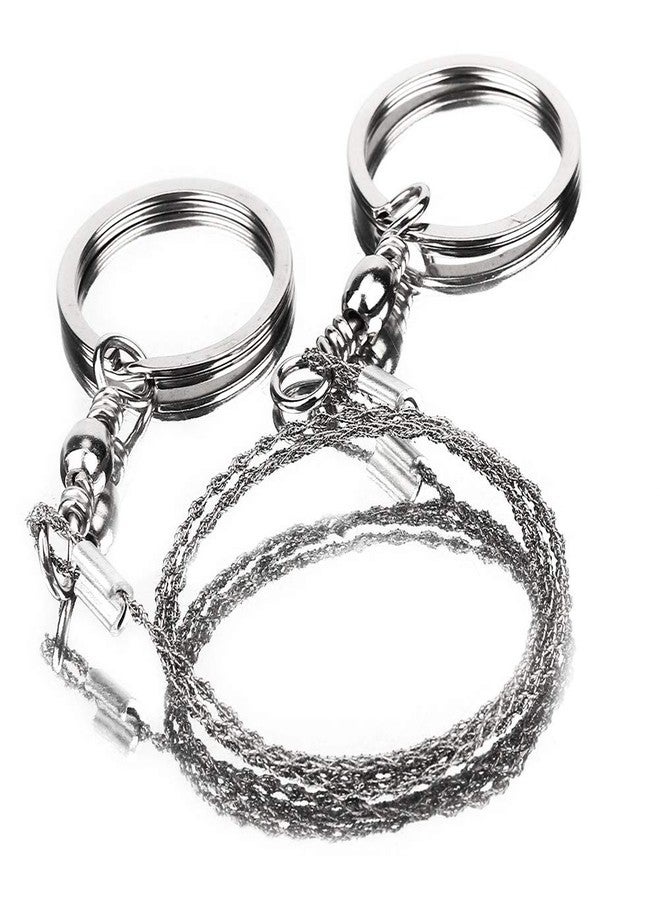 Akozon Wire Saw Stainless Steel Pocket Wire Saw Emergency CamSurvival Chain Saw Survive Tool Portable Angle Saw Cows Use Hornless Wire Saws Outdoor Sawn Wood - Image 1