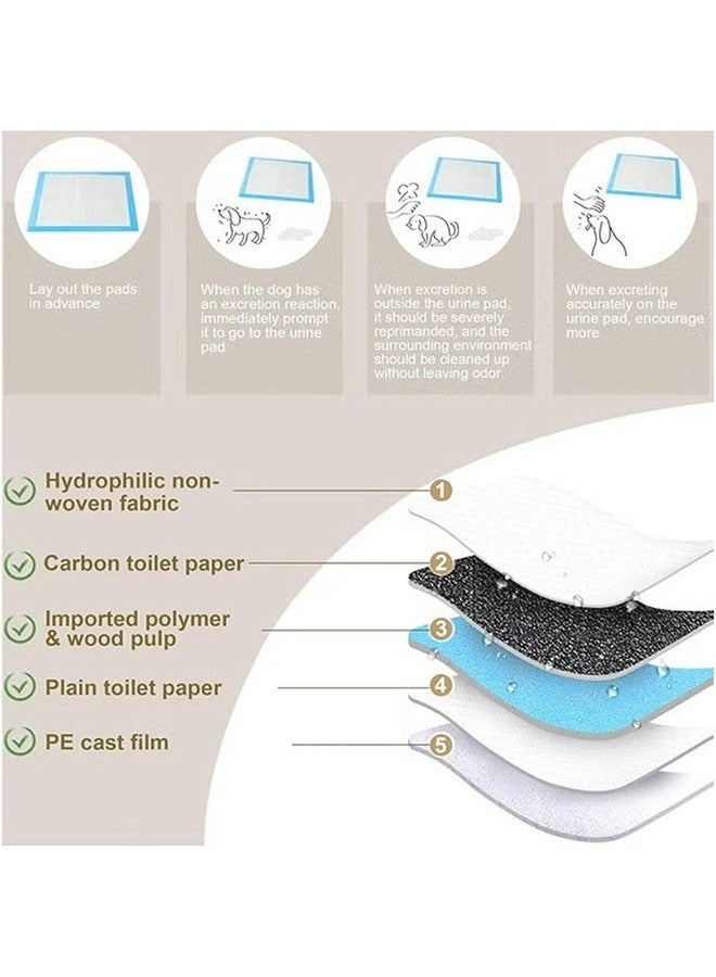رولستيمي 40 قطعة جرو التدريب وسادة حفاضات الوسادة للشباب الحيوانات الأليفة الكلاب والقطط للتبول حفاضات مع امتصاص الثقيلة 60 * 60 سنتيمتر - Image 5