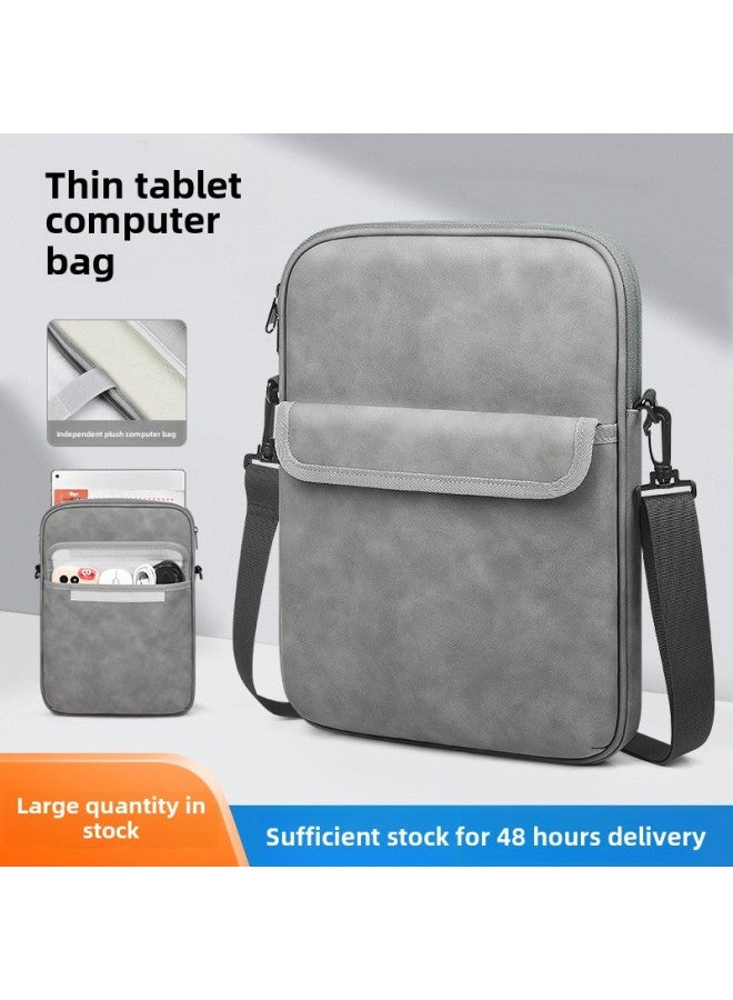 Crossbody Portable Tablet Computer Bag High-grade Sheep Material Anti-seismic Waterproof Lightweight IPad Storage Bag Sleek Bag-Color:Portable Style/dark Gray-Size:13inch - Image 2
