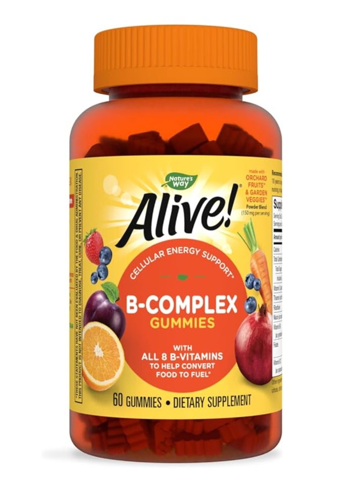 B-Complex Gummies, Cellular Energy Support, Mango Flavored, 60 Gummies