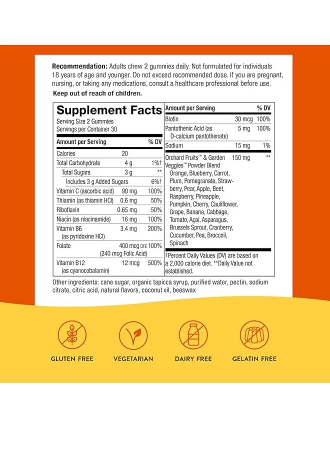 B-Complex Gummies, Cellular Energy Support, Mango Flavored, 60 Gummies