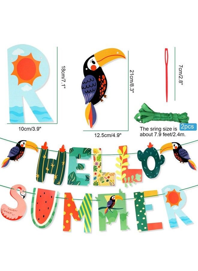 Hello Summer Banner Tropical Flamingo Parrot Theme Summer Beach Pool Party Decorations Hello Summer Decorations For Home Office Hello Summer Birthday Party Decorations - pzsku/Z26AEFEE98F22E2CF13DBZ/45/_/1688536869/e9da4c80-6010-443f-938e-249814f2c972