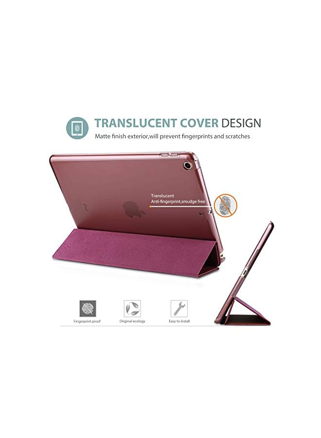 Procases iPad 9.7 Case (Old Model) 2018 iPad 6th Generation / 2017 iPad 5th Generation Case - Ultra Slim Lightweight Stand Case with Translucent Frosted Back Smart Cover for iPad 9.7 Inch –Wine - Image 4