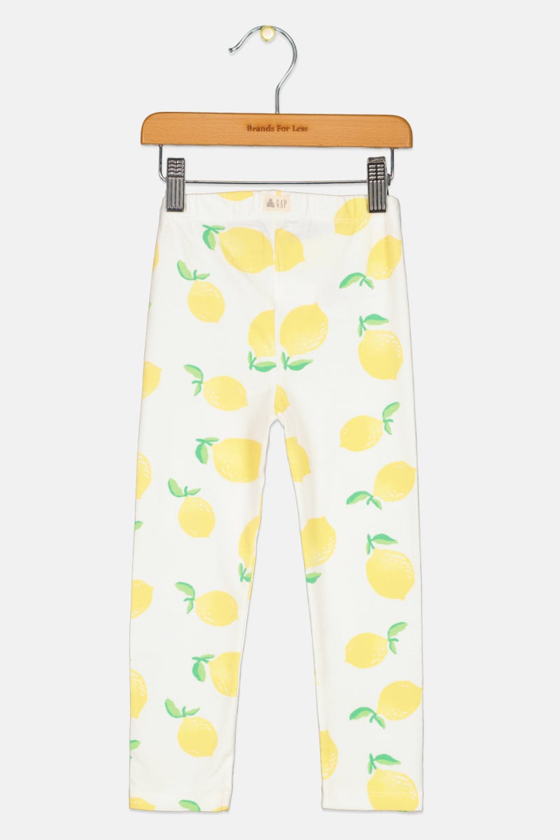 GAP Toddlers Girl Allover Print Pull On Leggings, Off White - Image 2