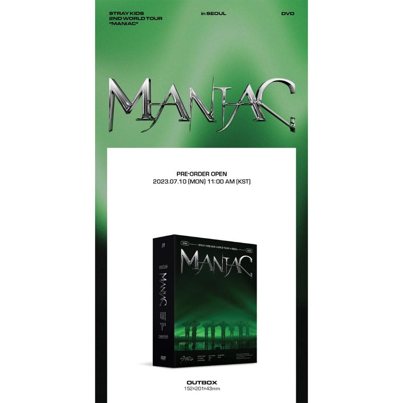 Stray Kids 2nd World Tour MANIAC in Seoul Contents+Photobook+Folding poster on pack+Tracking Sealed SKZ (DVD Version) - Image 2