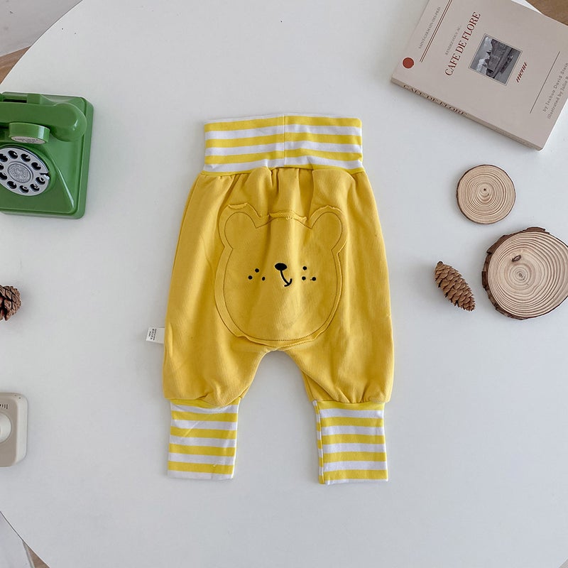 Baby's Pants with Velvet Thickened Autumn and Winter Cute Cartoon Large PP Pants Outer Wear Baby Warm High Waist Big Fat Pants - Image 1
