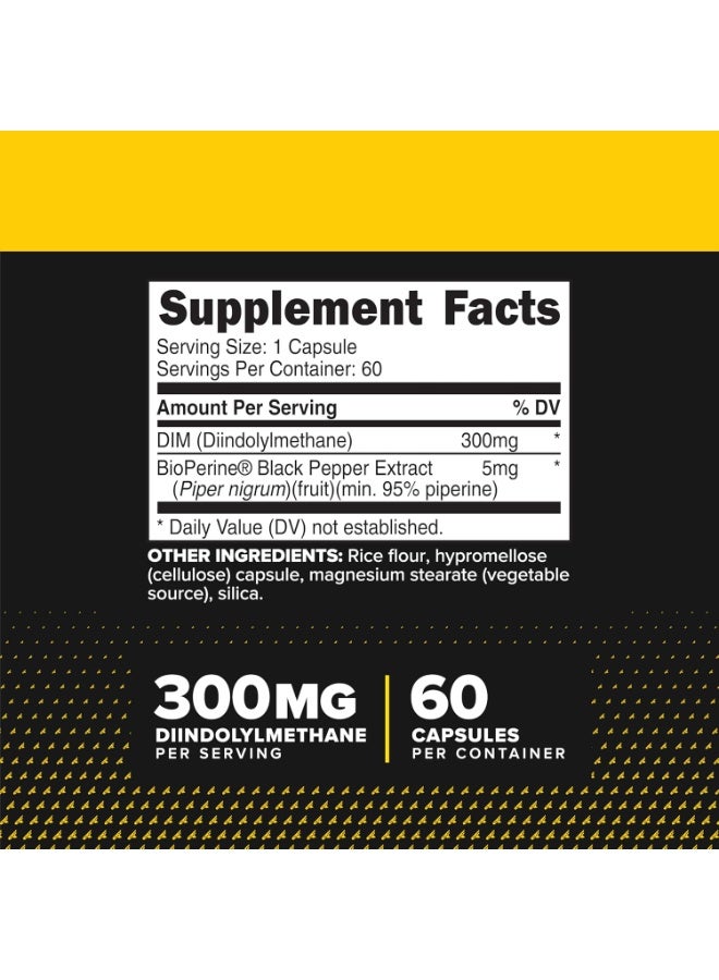 Primaforce DIM Supplement (Diindolylmethane) 300mg, 60 Vegetarian - Image 2