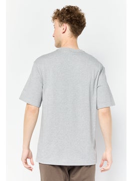 Reebok Men Sportswear Fit Short Sleeves Outdoor T-Shirt, Grey  - Image 3
