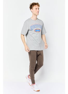 Reebok Men Sportswear Fit Short Sleeves Outdoor T-Shirt, Grey  - Image 4