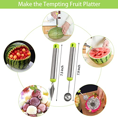Openfly Vegetable Corer Tool, 6 Pcs Stainless Steel Fruit and Vegetable Corer Tools for Home Kitchen Cherry Pear Jujube Zucchini Chili - Image 5