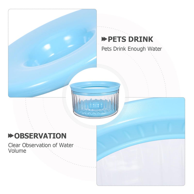 Floating Dog Water Bowl Non Spill Splash Proof Pet Drinking Dish Anti Tip Travel Bowl - Image 4