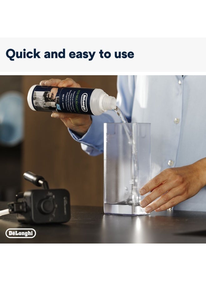 De'Longhi Eco MultiClean Cleaning Solution, - Eco-Friendly Milk Circuit Cleaner for Coffee Makers, Removes Milk Residue, Biodegradable, Suitable for All Coffee Machines, Gentle on Hands 250 ml - Image 2