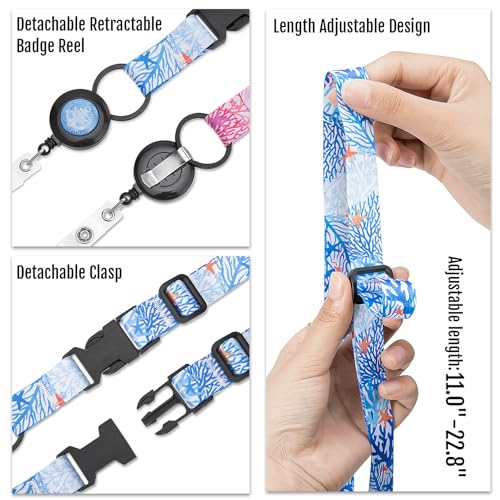 MNGARISTA Cruise Lanyards, Adjustable Lanyard with Retractable Reel, Waterproof ID Badge Holder for All Cruises Ships Key Cards, 2pack - Image 4
