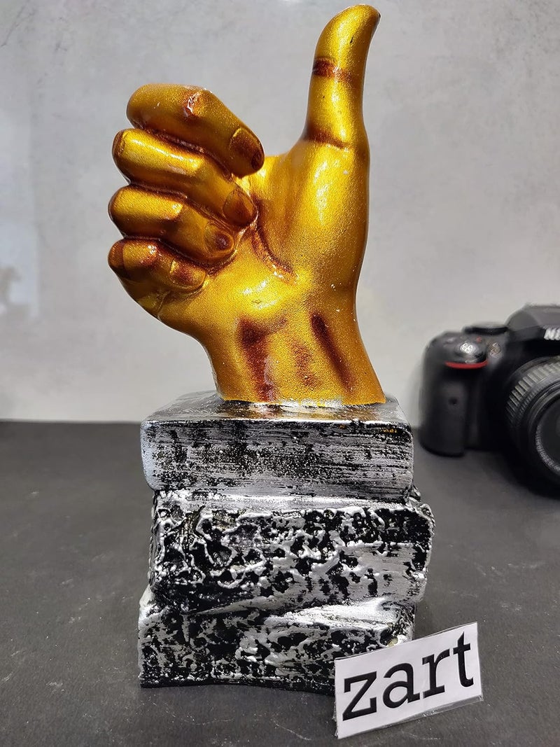 zart zart New Decorative Thumbs Up Sign Showpiece Collectible Figurines for Home Dcor Decoration Item 23 cm X 88 cmC