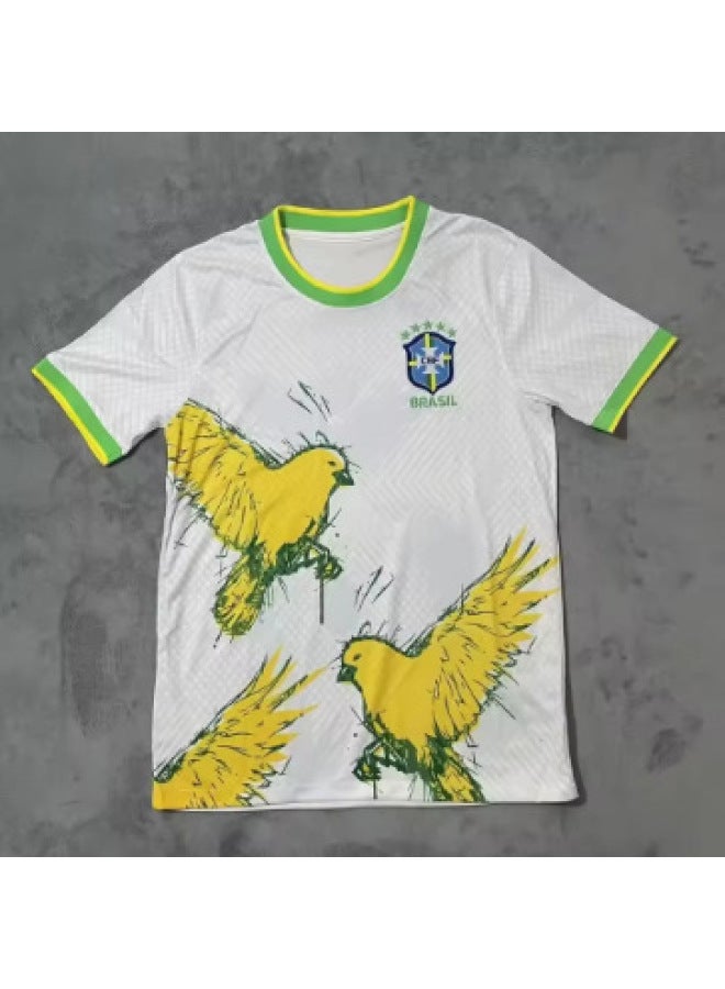 Men's New Short-sleeve Shirts, Popular In Brazil For Both Football And Casual Wear, And Thai Short-sleeve Shirts, Comfortable And Breathable