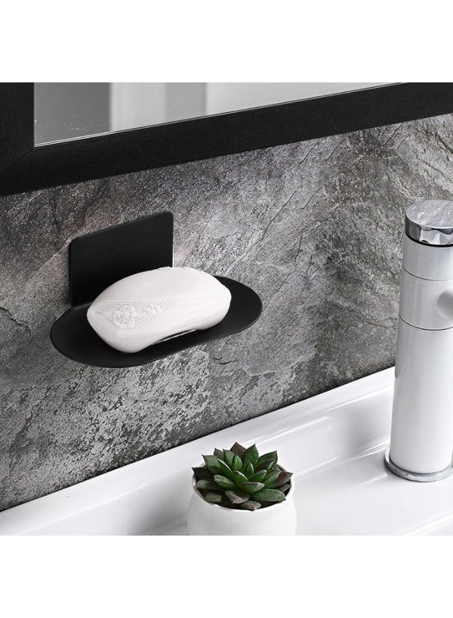 Soap Holders for Shower, Adhesive Soap Dishes for Shower Stainless Steel Black Bar Soap Holder for Shower No Drilled Soap Holder for Shower Wall, Bathroom, Kitchen Sink (Matte Black 2 Pcs) - Image 5