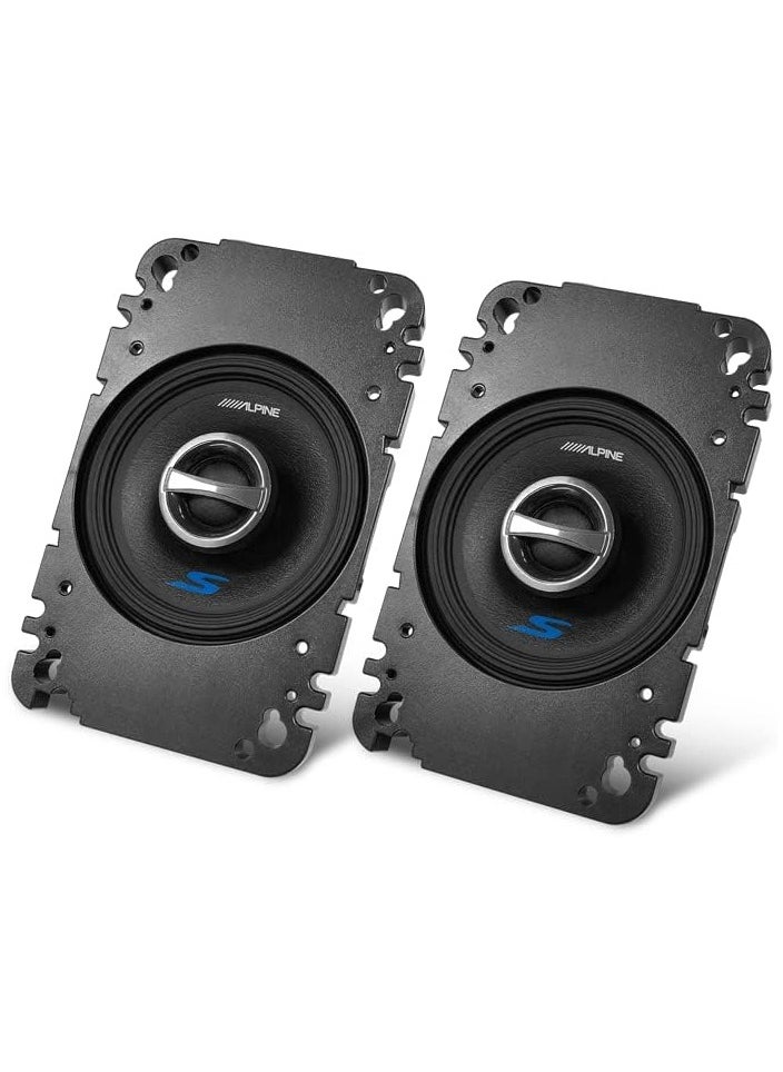 Alpine مكبرات صوت سيارة ثنائية الاتجاه مقاس 4 بوصات من سلسلة S-S40  - Image 3