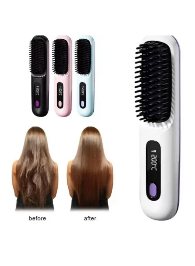 DX1357 Cordless Hair Straightening Comb, 3500W, Multicolored - Image 3