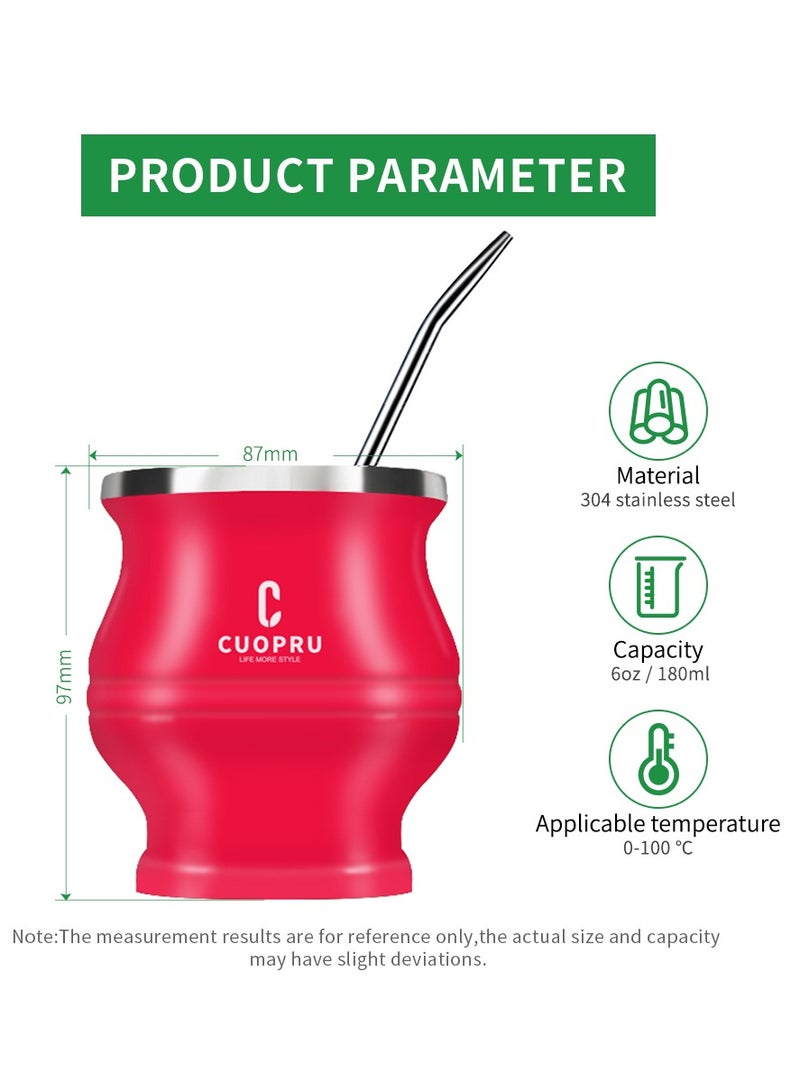 CUOPRU CUOPRU Yerba Mate Cup Set with Bombilla(Straw), Tea Filter  - Image 3