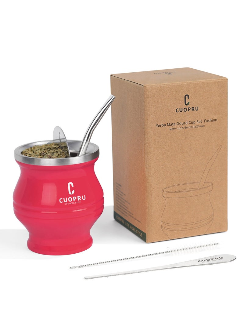 CUOPRU CUOPRU Yerba Mate Cup Set with Bombilla(Straw), Tea Filter  - Image 2