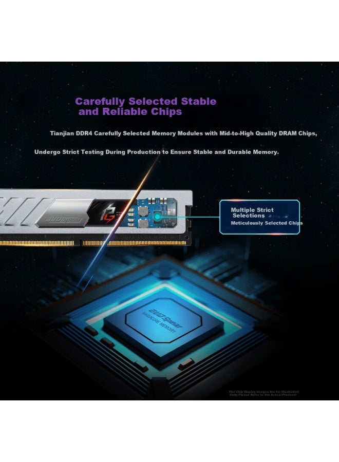 Geil Jinbang 32gb Ddr4 3200 Desktop Ram Tianjian Series Dual Channel Compatible Gunmetal C18 - Image 2