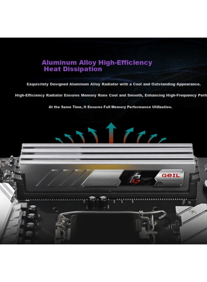 Geil Jinbang 32gb Ddr4 3200 Desktop Ram Tianjian Series Dual Channel Compatible Gunmetal C18 - Image 4