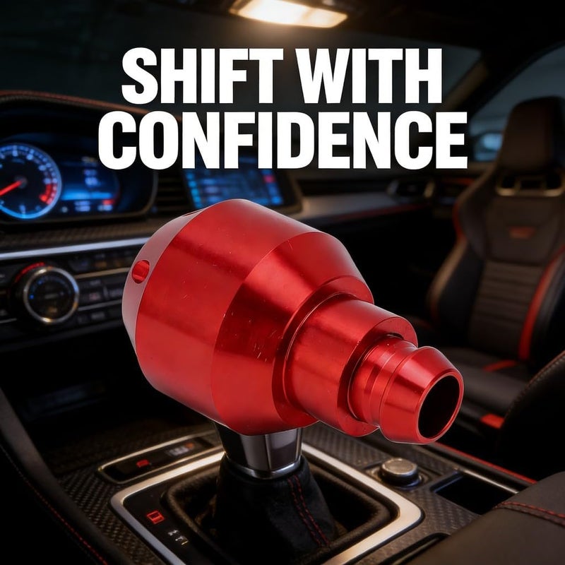Red Aluminum Alloy Gear Stick Shift Knob Replacement for GT86 2012-2020, Durable Rustproof Material, Comfortable Grip, Easy Installation - Image 4