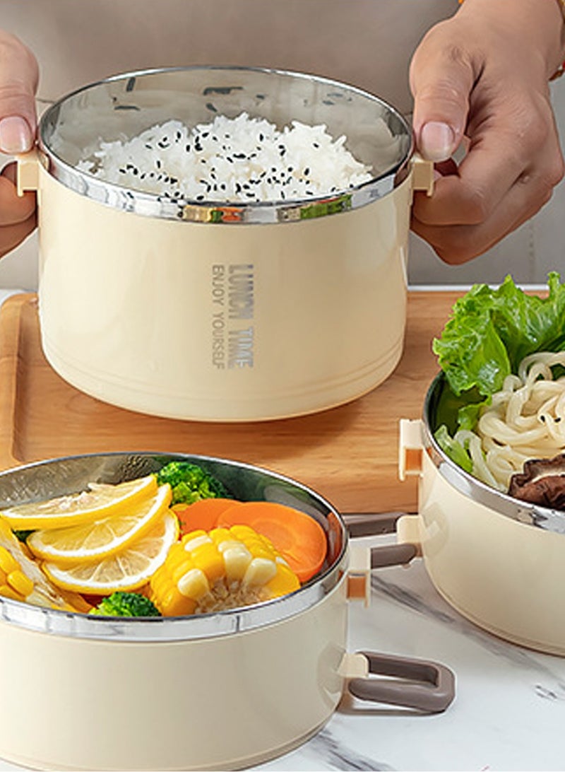 GGOOT Stackable portable bento box, stainless steel construction, easy to clean and maintain, keeps your food fresh and prevents spillage - Image 5