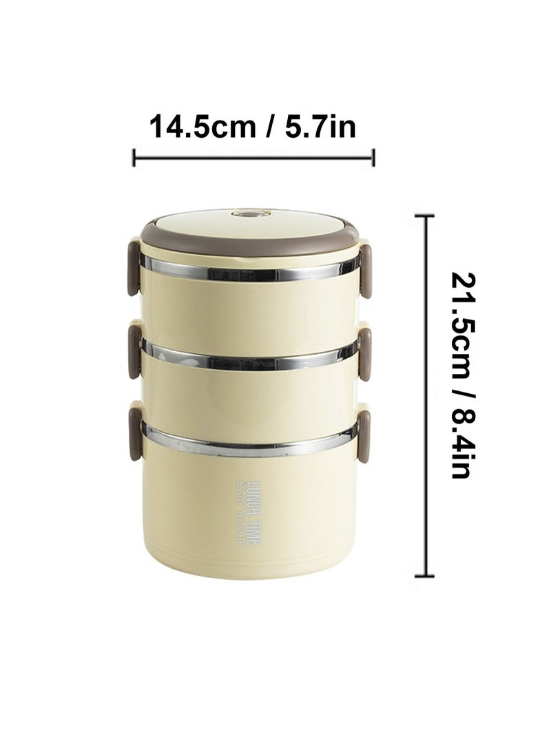 GGOOT Stackable portable bento box, stainless steel construction, easy to clean and maintain, keeps your food fresh and prevents spillage - Image 2