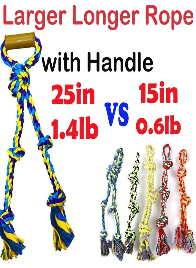 Fejapa Large Dog Rope Toys for Aggressive Chewers - Pitbull Tug of War, Heavy Duty, Outdoor, Medium to Large Breed Dog Chew Rope with Handle - Image 2