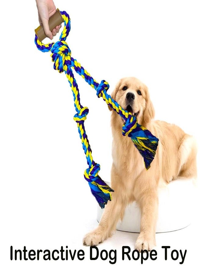 Fejapa Large Dog Rope Toys for Aggressive Chewers - Pitbull Tug of War, Heavy Duty, Outdoor, Medium to Large Breed Dog Chew Rope with Handle - Image 4