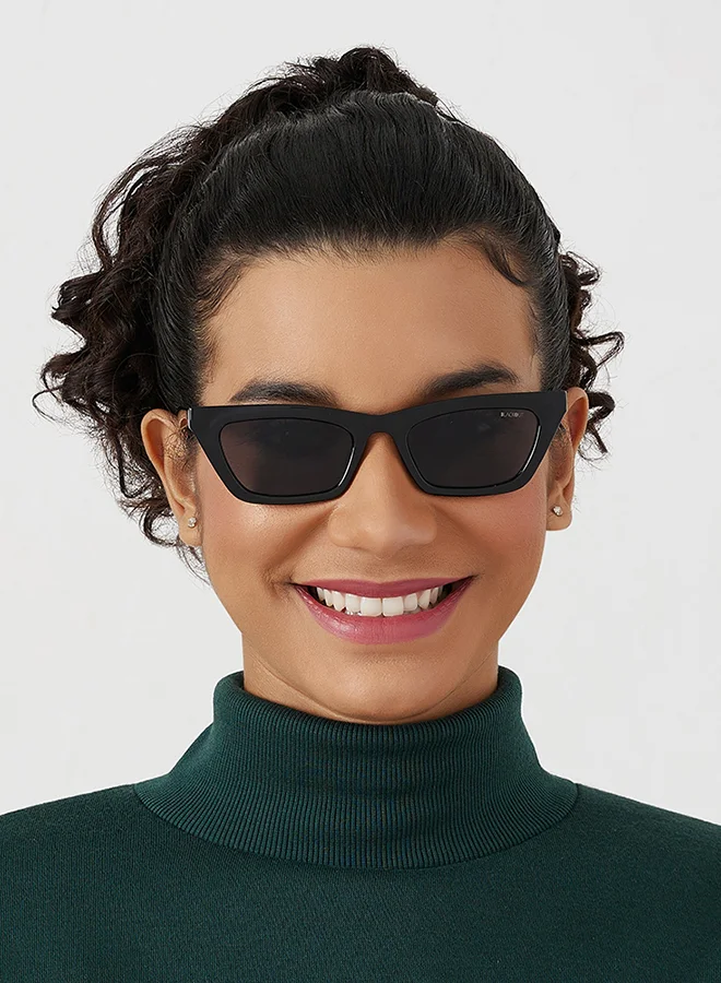 Blackout BlackOut BARE Women's Cat Eye Sunglasses with UV400 Protection - Black and Gray