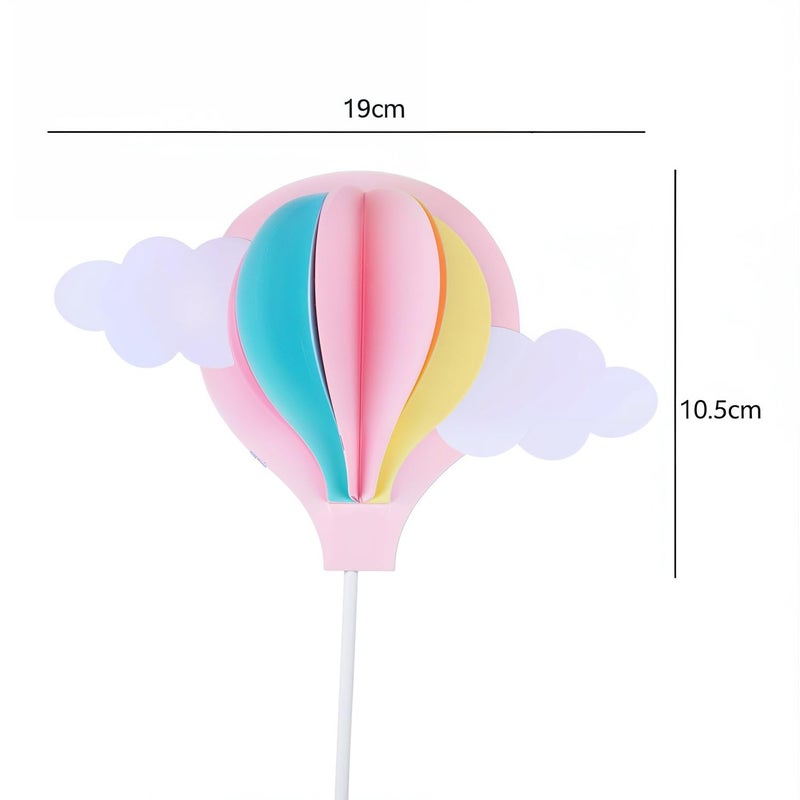 Riverbyland Kids Party Favors Hot Air Balloon Pack of 8 Paper Cake Topper - Image 2