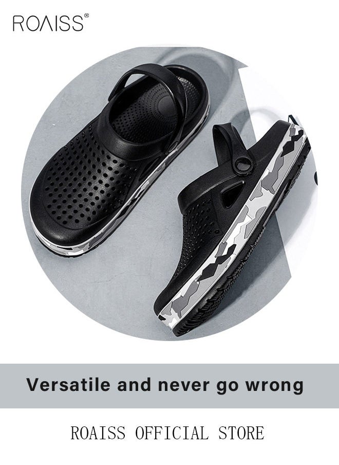 roaiss - Men Breathable Sandals Anti-Slip Water Shoes Outdoor Beach Shower Slippers Summer Sandals Men's Outdoor Clogged Shoes - Image 1
