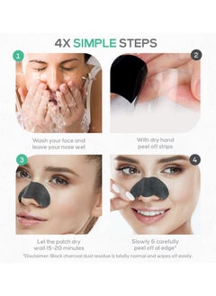 LivaClean Ivaclean (100 Strips) Charcoal Blackhead Remover Pore Strips For Face Nose Pores Blackheads Removal Blackhead Removers Blackhead Remover Strip Black Head Nose Strips Black Head Remover  - Image 5