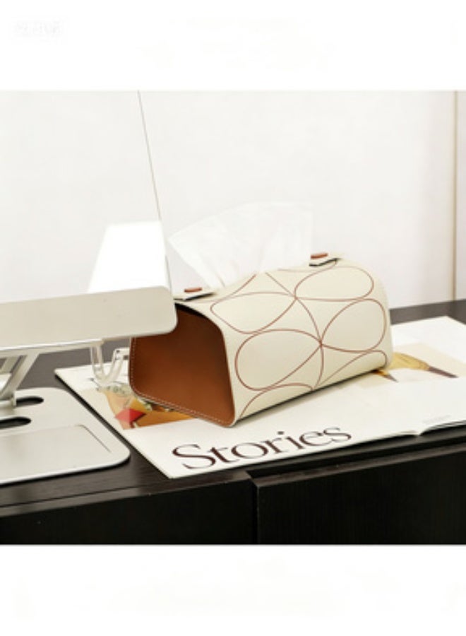 Joybos Magnetic Leather Tissue Box Cover - Rectangle Napkin Holder with Luxury Feel for Living Room, Bedroom, Office, Restaurant, Hotel, And Car 19*14cm - Image 2