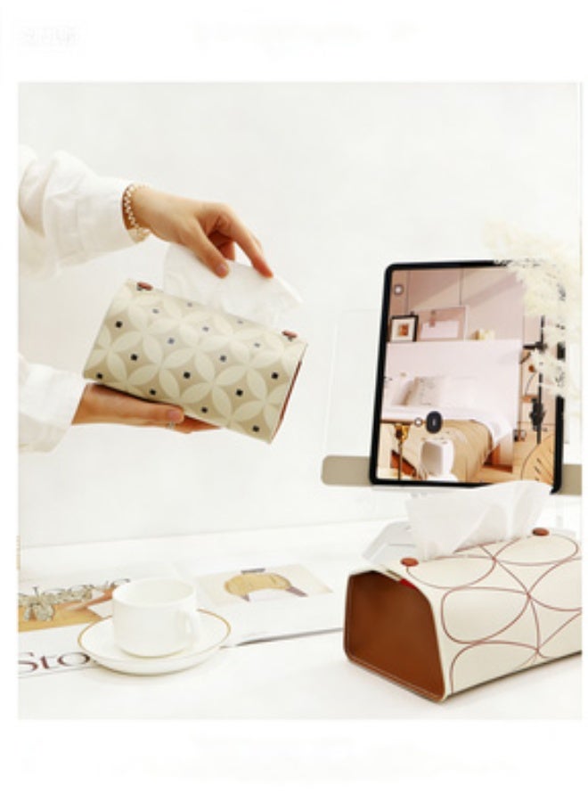 Joybos Magnetic Leather Tissue Box Cover - Rectangle Napkin Holder with Luxury Feel for Living Room, Bedroom, Office, Restaurant, Hotel, And Car 19*14cm - Image 3