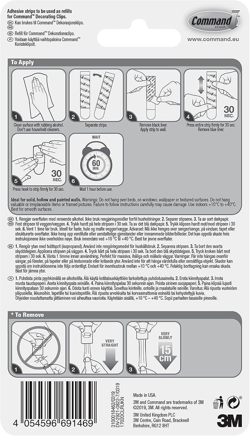 Command Clear Refill Strips Mini - 40 Strips - Image 3