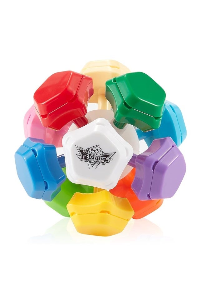 D-FantiX Cyclone Boys 3x3 Megaminx Stickerless Speed Cube Pentagonal Dodecahedron Cube Puzzle Toy - Image 2