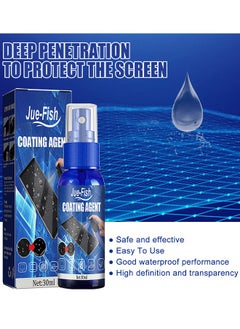 JUE-FISH Coating Agent For Phone, Screen Cleaner Spray And Microfiber Cloth, TV, Laptop And Computer Screen Cleaner, Great For Phone, Camera Lenses, Ipad, iPhone, MacBook Screen Cleaner, Streak And Odor Free  - Image 5