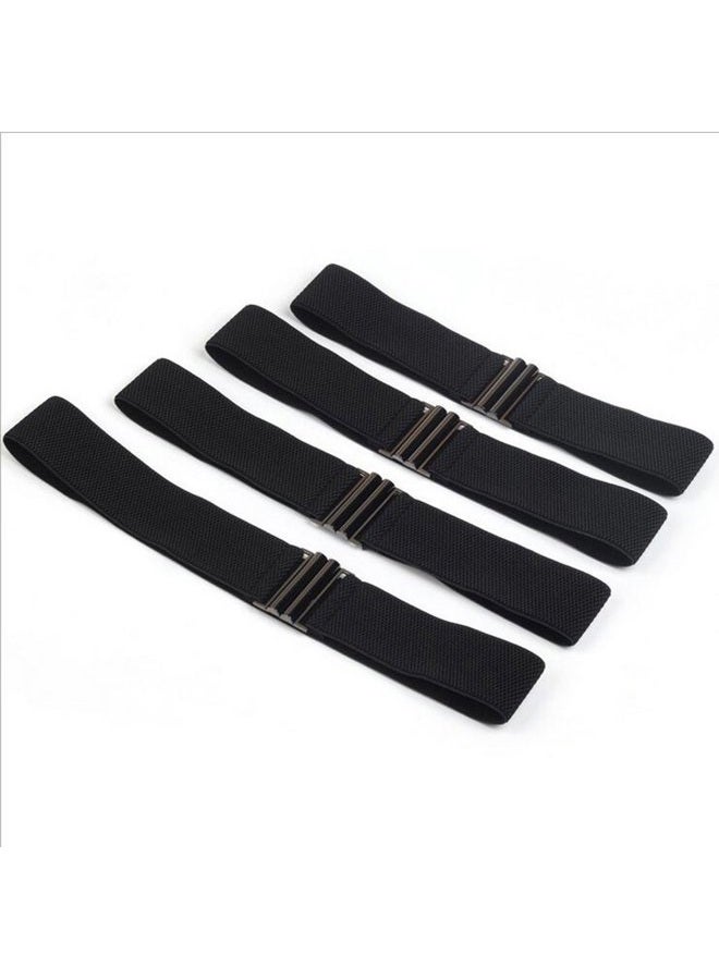 YYXR Womens Black Vintage Plus Elastic Stretchy Waist Cinch Trimmer Belt, Black, S - Image 5