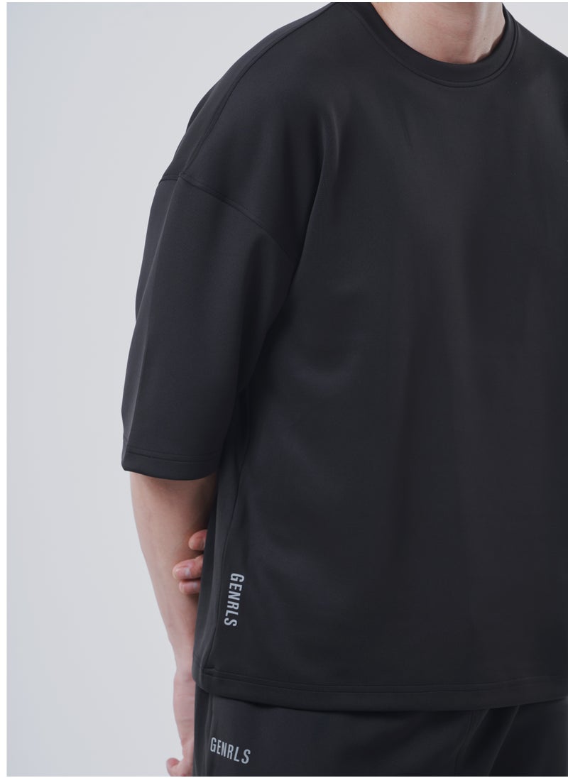 GENRLS Men's Oversized T-shirt Black  - Image 3