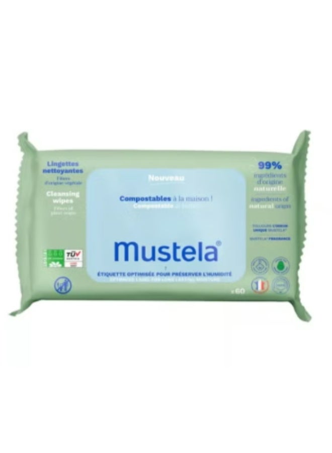 Mustela Cleansing Wipes with Perfume 60s - Image 1