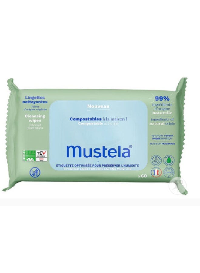 Mustela Cleansing Wipes with Perfume 60s - Image 2
