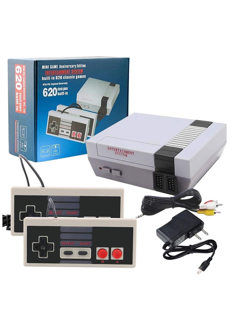 FIPKA - Classic Mini Gaming Console: TV Video Game Set Player, 620 Games, 2 Controllers, with Inbuilt Retro Classics like Marioo - Image 1