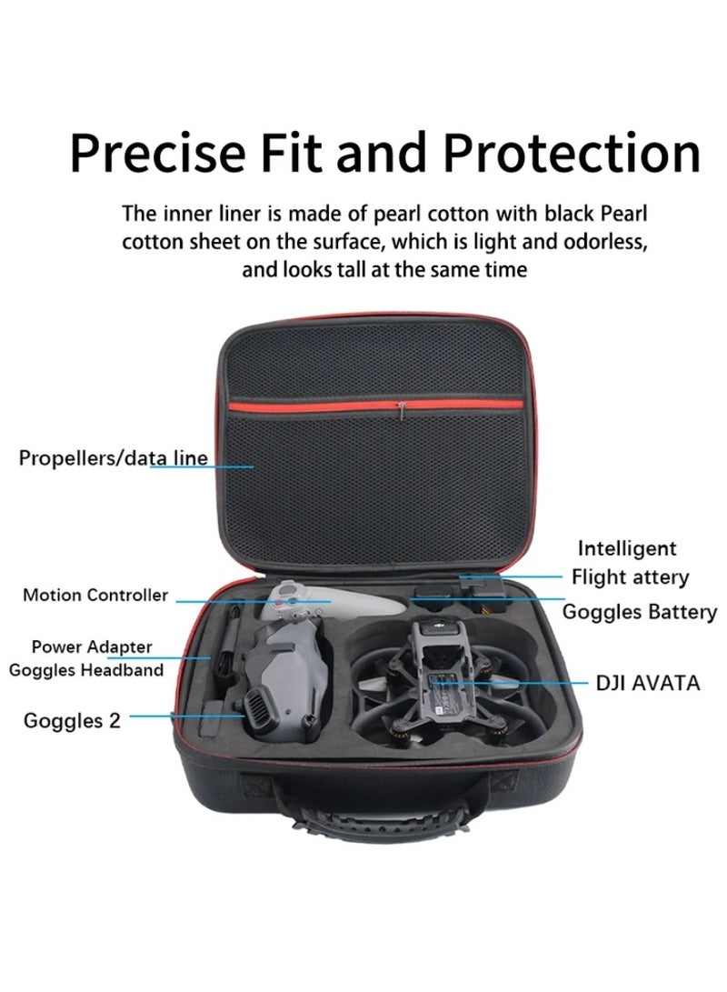AROAQ Shoulder Bag Handbag Spare Parts Box Portable case DJI Goggles 2 Battery Remote Control waterproof Bag for dji AVATA Drone  - Image 5
