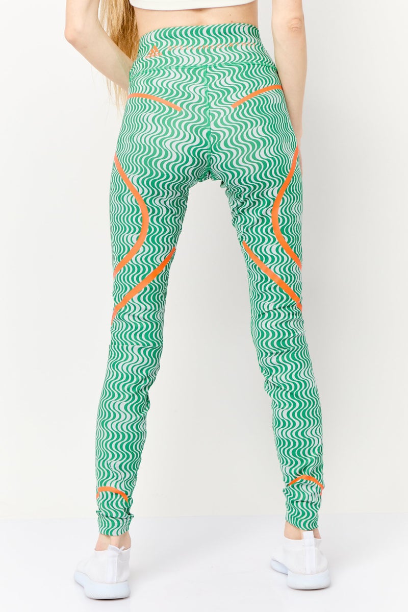 Adidas Adidas by Stella McCartney Women Sportswear Fit Training Leggings, Green - Image 4