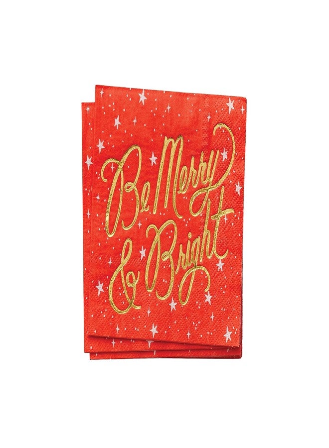 رايفل بيبر كو. مناديل كوكتيل "كن سعيدًا ومشرقًا" من شركة رايفل بيبر، مجموعة من 20 منديلًا ورقيًا للاستخدام مرة واحدة، مثالية لحفلات الكريسماس والعطلات، مناديل ورقية يومية بتصاميم احتفالية، مطبوعة بألوان كاملة.