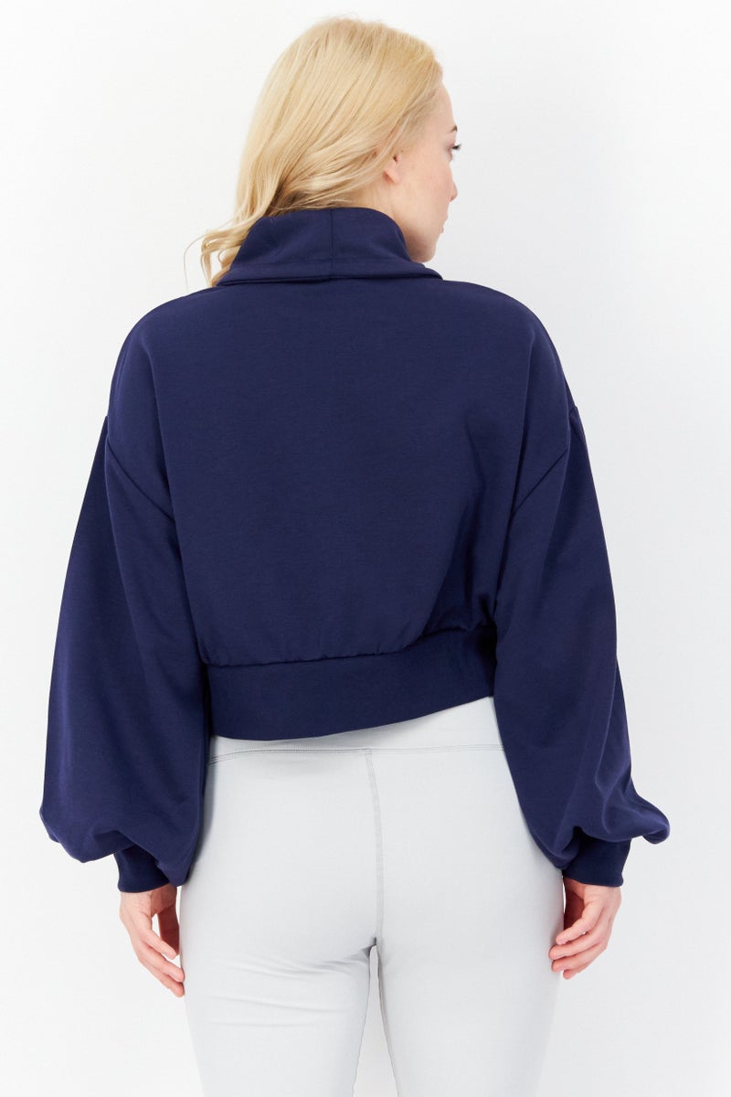 umbro سويت شيرت رياضي نسائي مناسب للتدريب، أزرق داكن - Image 3