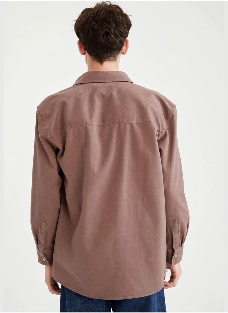 DeFacto Oversize Fit Long Sleeve Shirt
